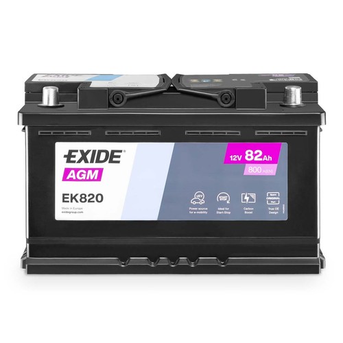 Batteria agm auto exide - batteria,