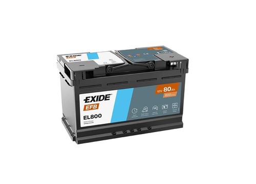 El800 exide batteria efb ah - 80,