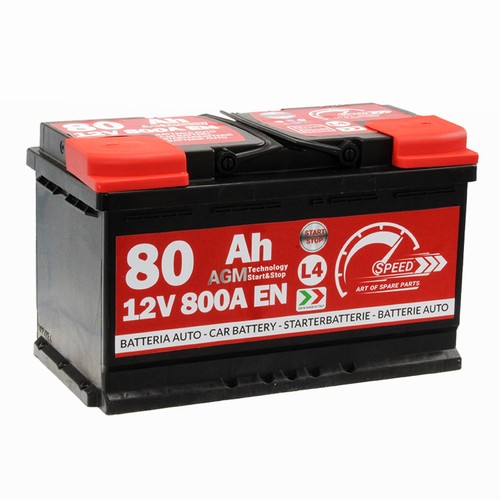 Batteria auto speed 80ah agm - auto,