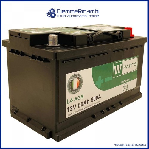 Batteria auto agm 800a - 80, ah