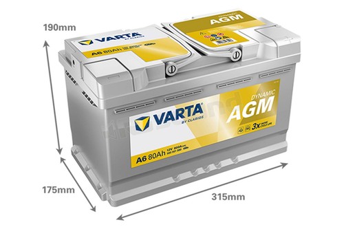Varta dynamic agm batteria - dynamic,