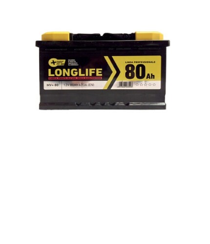 Batteria auto 80ah 670a - batteria, mv+