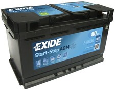 BATTERIA PER AUTO EXIDE 80 AH