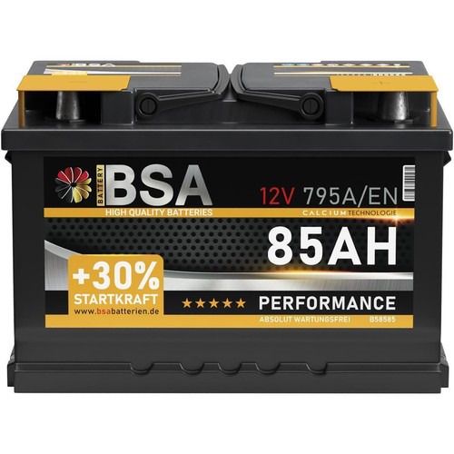 Bsa batteria auto 85ah 12v - batteria,