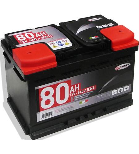 Batteria auto 80ah 12v640a - 80ah,